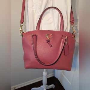 Coach Remi Pebbled Leather Shoulder Bag